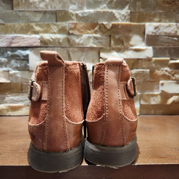 Stride Rite Ivy Tan Genuine Leather Platinum Boots - Picture 4 of 9